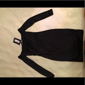 Off-shoulder Black Mini Dress